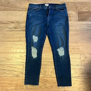 L'AGENCE Marcelle French Slim Fit Jeans-Distressed Size 30